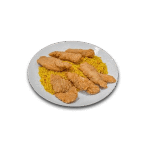 chicken strips with rice