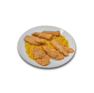 chicken strips with rice