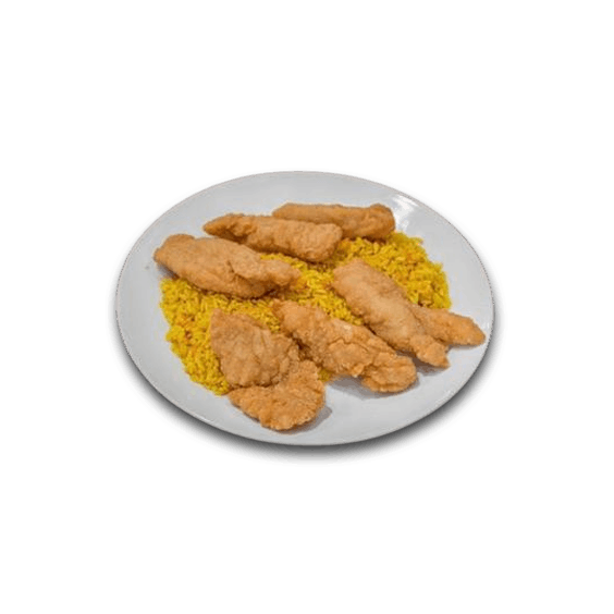chicken strips with rice