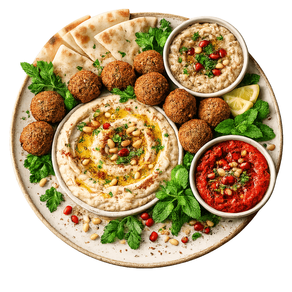 Mediterranean mezze platter feast 1