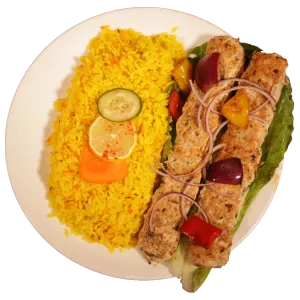 chicken kafta plate